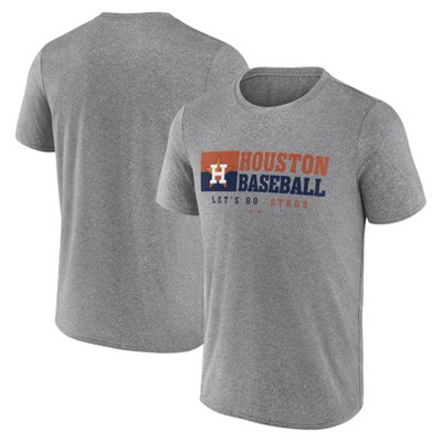 MLB Houston Astros Men's Gray Short Sleeve T-Shirt