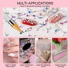 Saviland Unisex 3830PCS Multi-Shaped AB Crystal Rhinestones Nail Art Kit with Wax Pen & Tweezer - Assorted Colors. - 2 of 4