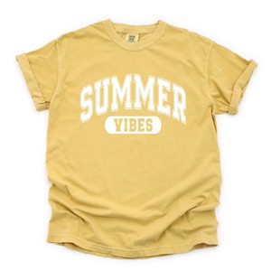 Simply Sage Market Varsity Summer Vibes Garment Dyed Tee - 1 of 4