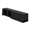 Q Power Dual 10" Ported Subwoofer Enclosure, 2019+ Dodge Crew, Audio Box, Black - 3 of 4