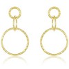 SHINE by Sterling Forever Sterling Silver Hammered Triple Drop Earrings - 3 of 4