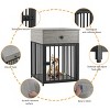JUJABU Gray Indoor Pet Crate End Table for Small Dog - 4 of 4