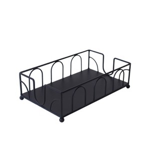 VIP Metal 9 in. Black Tissue Basket - 1 of 2