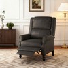 MAYEERTY Gray Faux Leather Pushback Recliner Chair, Ergonomic Design for Living Room, Bedroom & RV - 3 of 4