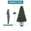 6ft/7.5f Green Prelit Spruce Hinged Artificial Christmas Tree with 300/400 LED Lights,3 Timers for Home,Party Decoration with Remote Control - 4 of 4