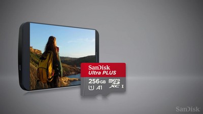Sandisk Ultra Plus 128Gb 130 Mo/s Carte Mémoire MicroSDXC 
