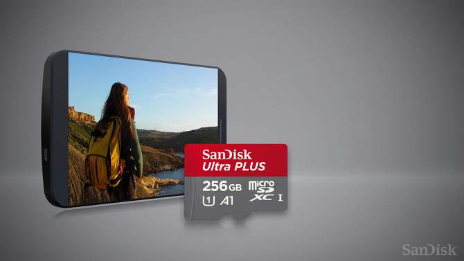SanDisk Ultra PLUS 256GB microSD, 2 of 6, play video
