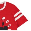 Ladies Mickey & Minnie Mouse Shirt - Classic Mickey & Minnie Mouse - Disney Mickey & Minnie Varsity Stripe Sleeve Athletic Tee - 4 of 4