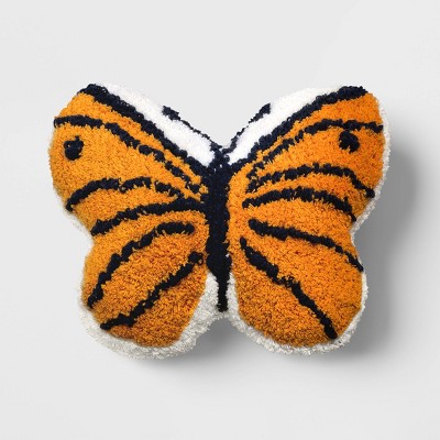 Butterfly Printed Plush Lumbar Throw Pillow - Room Essentials™