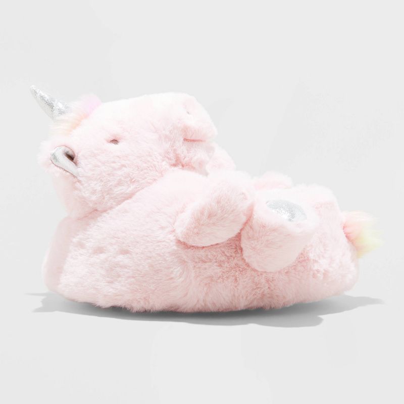 Kids' Cass Unicorn Slippers - Cat & Jack™ Pink , 3 of 6