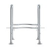 Emma and Oliver Ramsey Toilet Safety Rail for the Elderly with Height Adjustable Silver Steel Frame, Gray Padded Handles and Suction Cup Feet - 3 of 4