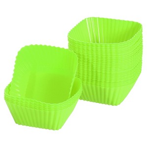 Unique Bargains Silicone Flower Shaped Reusable Cupcake Baking Cups 2.75 Inch - 1 of 4