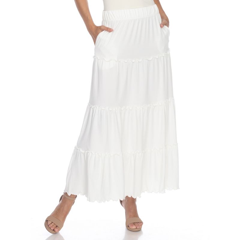 Whitemark Tiered Maxi Skirt, 1 of 6