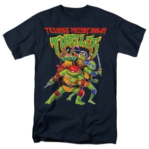 Men's Teenage Mutant Ninja Turtles: Mutant Mayhem Logo With Group T-Shirt - 1 of 4