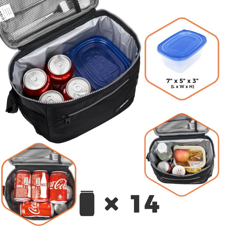 OPUX Insulated Lunch Box Men Women, Leakproof Soft Cooler Bag Work School Beach, Pail Tote Adult Kids Boys Girls, 5 of 8
