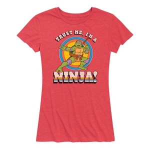 Women's - Teenage Mutant Ninja Turtles - Trust Me, I'm A Ninja Short Sleeve Graphic T-Shirt - 1 of 4