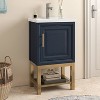Festivo Modern 20" Single Sink Freestanding Bath Vanity Gray - 2 of 4