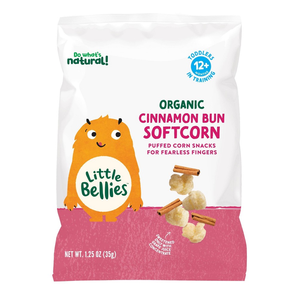 Little Bellies Organic Cinnamon Bun Softcorn Baby Snacks - 1.25oz