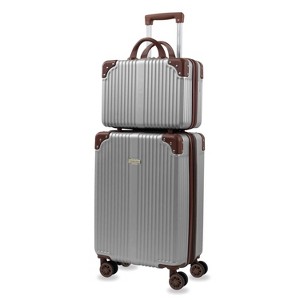 Puiche Tresor 2-Piece Carry-On Spinner Weekender Bag Luggage Sets - 1 of 4