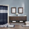 Contemporary Style Cotton Tufted Indoor Bath Rug, Color-Block Design Heavyweight Fabric Bath Rug for Year Round Use - 2 of 4