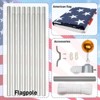 Karl Home 30ft Silver Sectional Aluminum Alloy Flag Pole Kit - 4 of 4