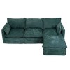 93.31" Modular Sectional Sofa Couch, Modern L-Shaped Sofa with Movable Ottoman, 4-Seater Upholstered Couch for Living Room, Apartment, or Office - 3 of 4