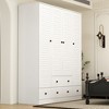 Famapy 4-Doors Armoire With Hanging Rod and 5 Drawers - 3 of 4