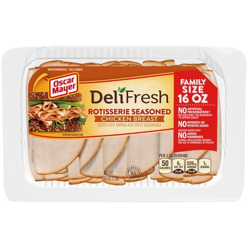 Oscar Mayer Deli Fresh Sliced Rotisserie Seasoned Chicken Breast 16oz Target