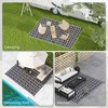 Gulches Outsunny Reversible Outdoor Rug, 9' x 12' Waterproof Plastic Straw Floor Mat with Carry Bag - 4 of 4