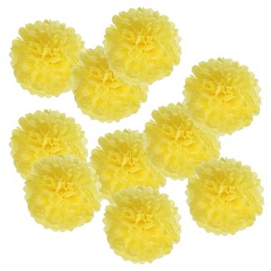Unique Bargains Decorative Reusable Party Wedding Tissue Pom Poms Flowers 10 Pcs - 1 of 4