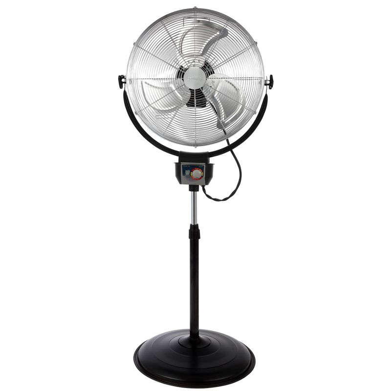 Optimus 20 Inch Industrial Grade HV Oscil Stand Fan with Chrome Grill, 1 of 4
