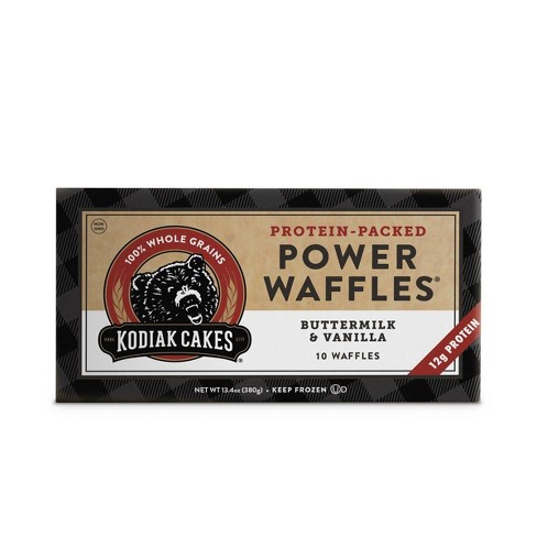 Kodiak Cakes Frozen Power Waffles Buttermilk Vanilla 13 4oz 10ct Target