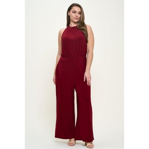 WEST K Women's Nina Plus Size Halter Neck Jumpsuit - 1 of 4