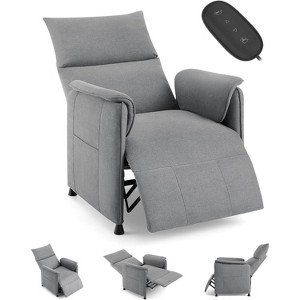 Recliner Chair, PU Leather Reclining Sofa with Lumbar Support,Home Theater Seating with Padded Seat Backrest, Comfy Lounge Chair for Living Room - 1 of 4