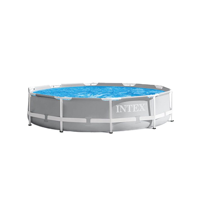 Intex 10' x 30" Above Ground Swimming Pool w/ 330 GPH Filter Pump & Pool Ladder, 2 of 7