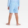 Toddler Boys' Striped Seersucker Swim Shorts - Cat & Jack™ Blue - image 2 of 3