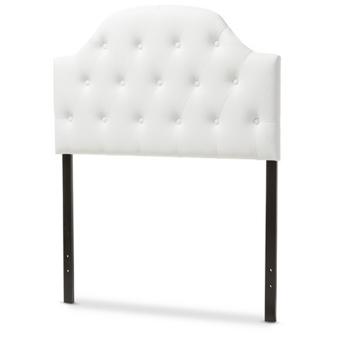 Morris Modern And Contemporary Faux Leather Upholstered Button