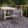 Flash Furniture Lila Commercial Metal Indoor-Outdoor Restaurant Stack Chair with Metal Triple Slat Back and Arms - 2 of 4