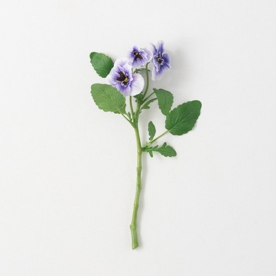 Sullivans Artificial Vibrant Pansy Stem 14.5"H