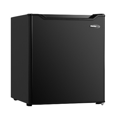 Black Compact Energy Star Mini Fridge with Reversible Door