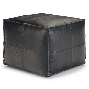 Bowen - Square Pouf - Black - 1 of 1
