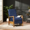 Hrinhom 24.8"W Modern Adjustable Lounge Chairswith wooden armrests - 2 of 4