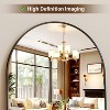 Beautyolove 71"x30" Arched Full Length Mirror Free Standing Leaning Hanging Mounted Mirrors Aluminum Frame, Black - 4 of 4