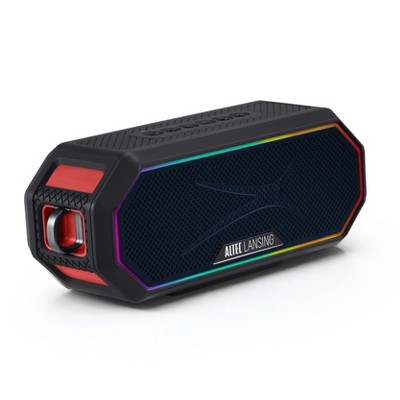 ALTEC LANSING HYDRAJOLT 2.0 Magnetic Bluetooth Speaker - Waterproof, 12W, 16H Battery, LED Lights, USB-C, Voice Assistant