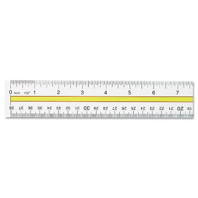 Westcott Shatterproof Ruler, 12, Clear