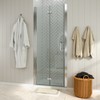 ONWITH 36 to 37-1/4 in. W x 72 in. H Bi-Fold Frameless Shower Doors in Chrome with Clear Glass - 2 of 3