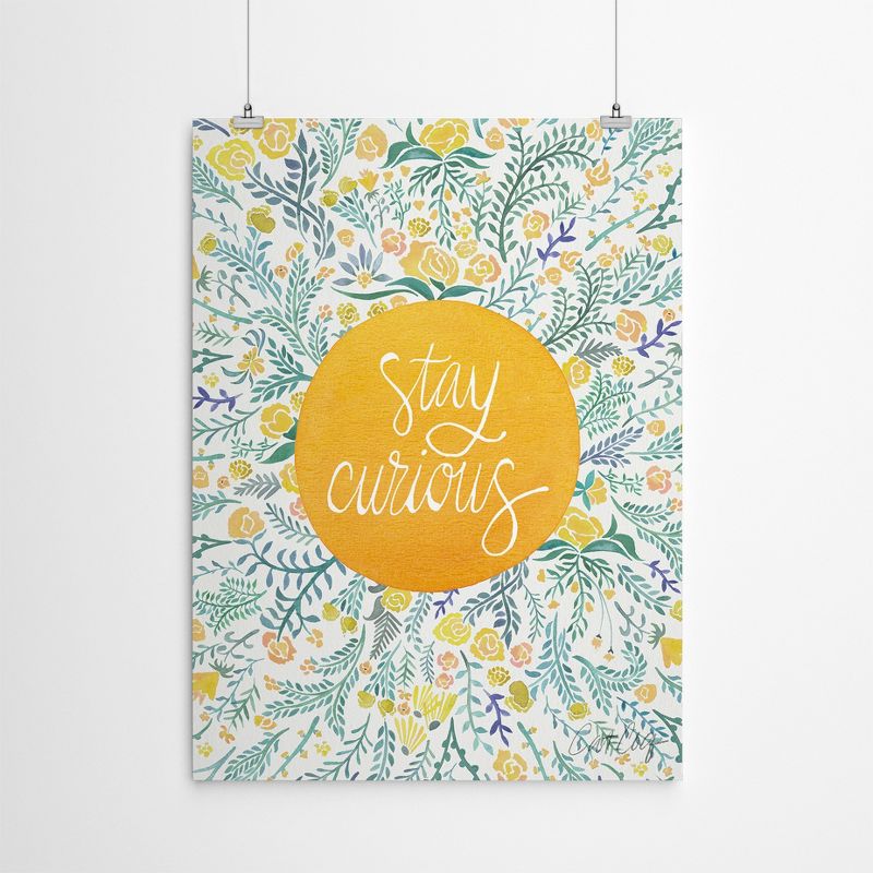 Americanflat Motivational Stay Curious Yellow By Cat Coquillette Poster Art Print, 4 of 9