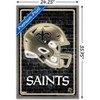 Trends International NFL New Orleans Saints - Neon Helmet 23 Framed Wall Poster Prints - 3 of 4