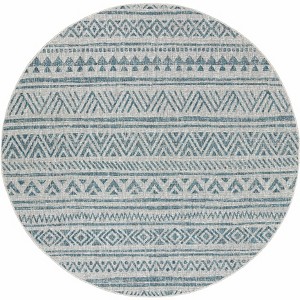 Hauteloom Novato Aqua All Over Pattern Performance Rug - 1 of 4
