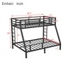 TIRAMISUBEST Metal Bunk Bed for Teens and Adults,Space-Saving Bunk Bedframe with Ladder and Guardrail, No Box Spring Needed - 3 of 4